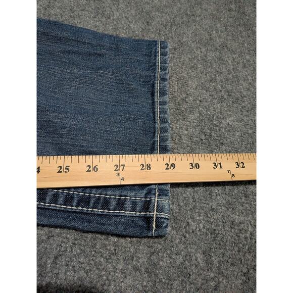 Ariat FR Jeans Mens Size 34x30 (36x29) Relaxed Bootcut Workwear Blue - Picture 5 of 10